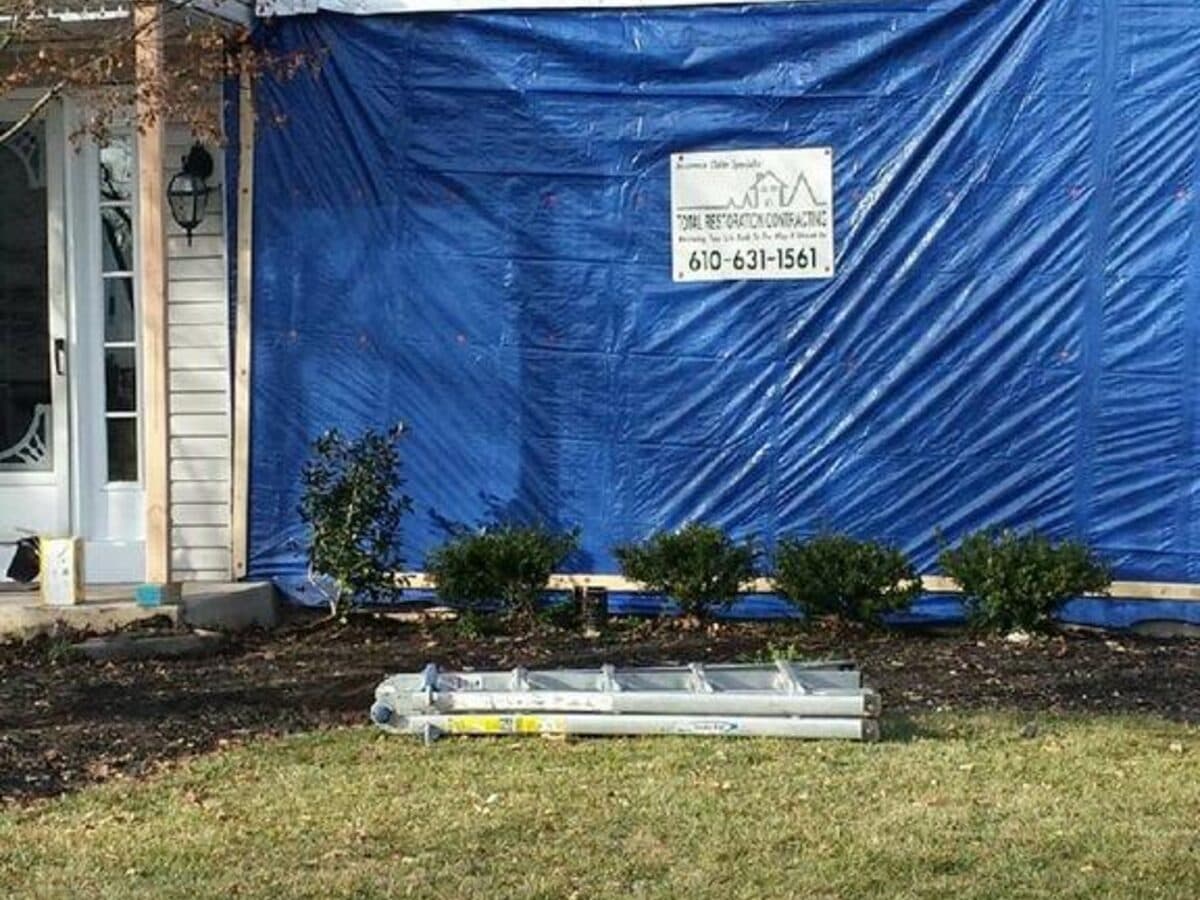 Emergency Board-Up — Impact Damage · Emergency Board-Up — Secured